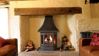 Dovre 2000 woodburning & multi-fuel fireplace