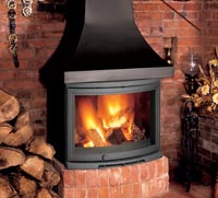2400 model woodburning & multi-fuel fireplace